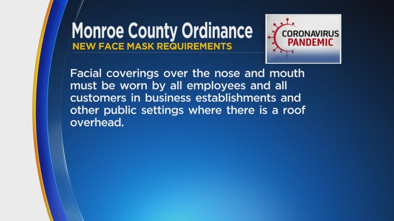 Monroe County Making Wearing Of Masks Mandatory - THE MIAMI METROPOLIS