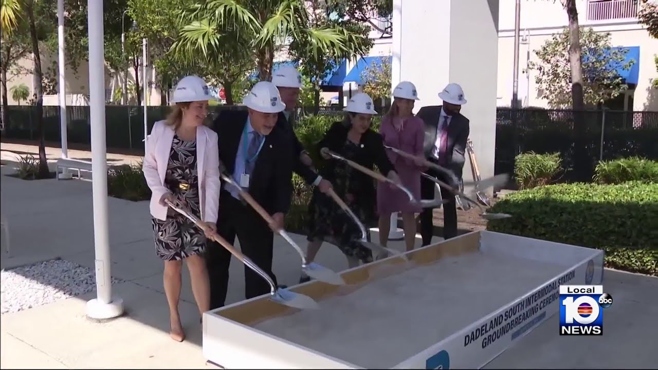 Miami-Dade County leaders break ground on new Dadeland South Metrorail ...