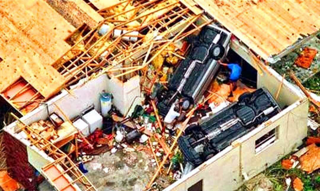 Archive photograph from Hurricane Andrew in South Dade